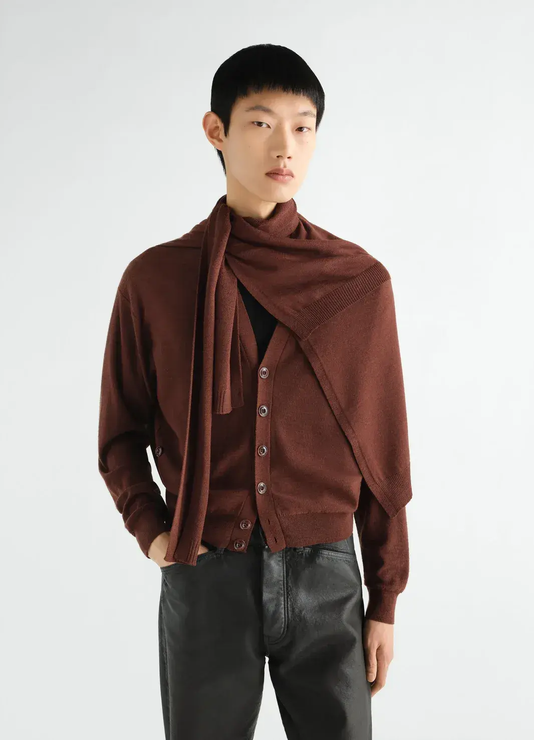 Wool Blouson in Brown, alternate view
